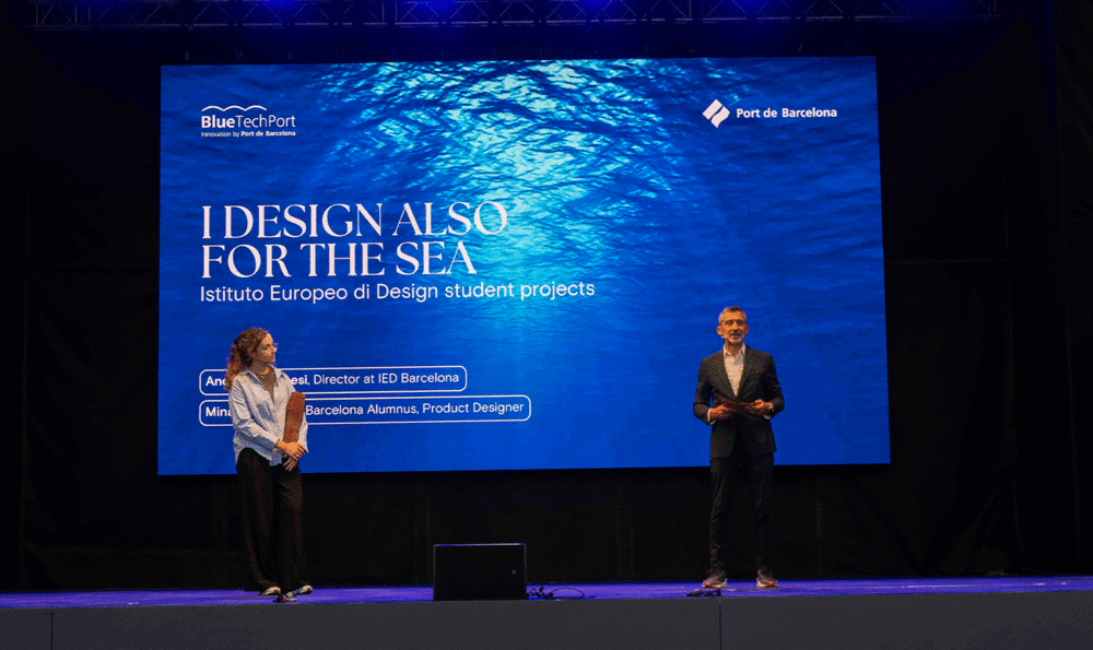 El diseño del IED Barcelona, en la America's Cup Race Village Stage I design also for the sea